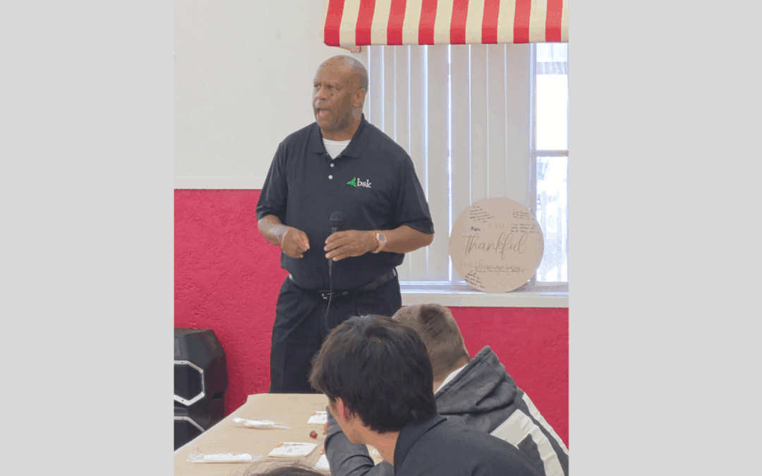 BSK graduate inspires students with Thanksgiving speech